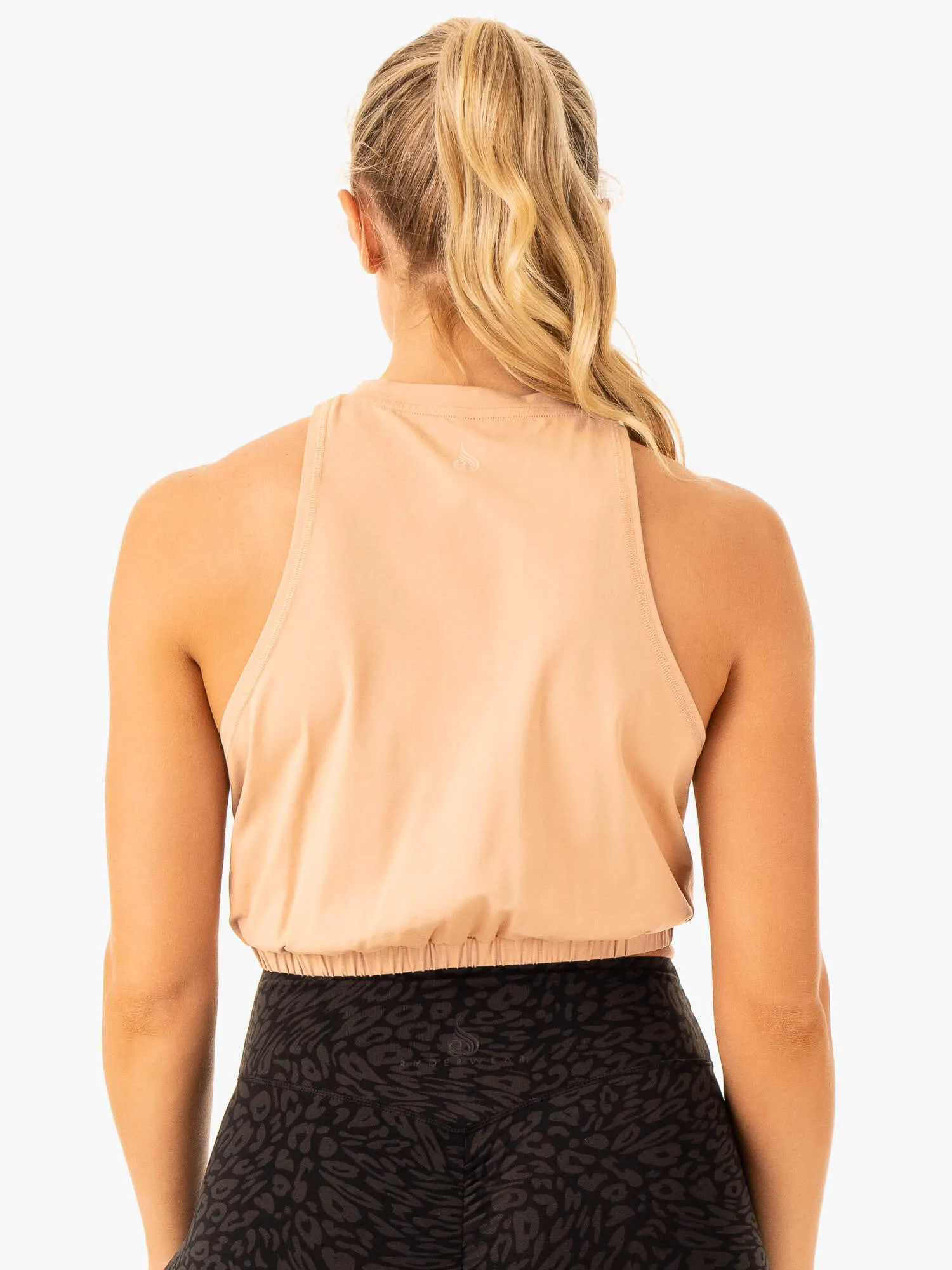 Hybrid Fabric Blend Rotation Tank - Sandstone