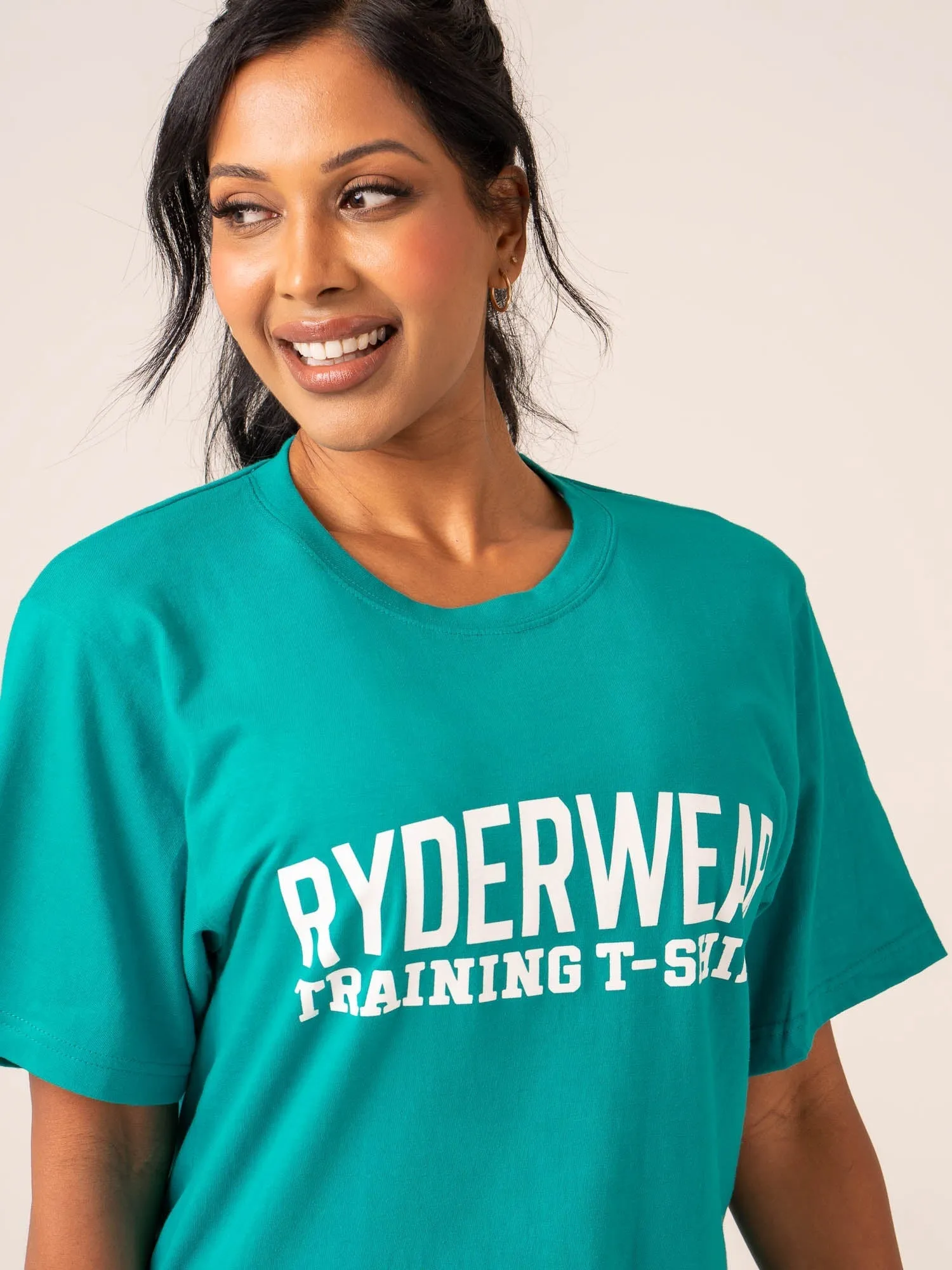 Comfort Fit Light Stretch Ryderwear Training T-Shirt - Jade Green