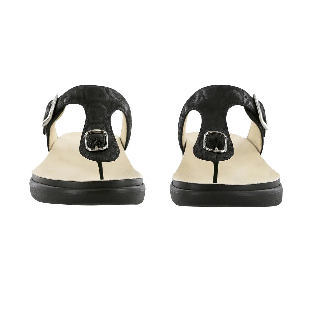 Practical And Stylish Footwear Sponge Padding Sanibel - Nero Snake