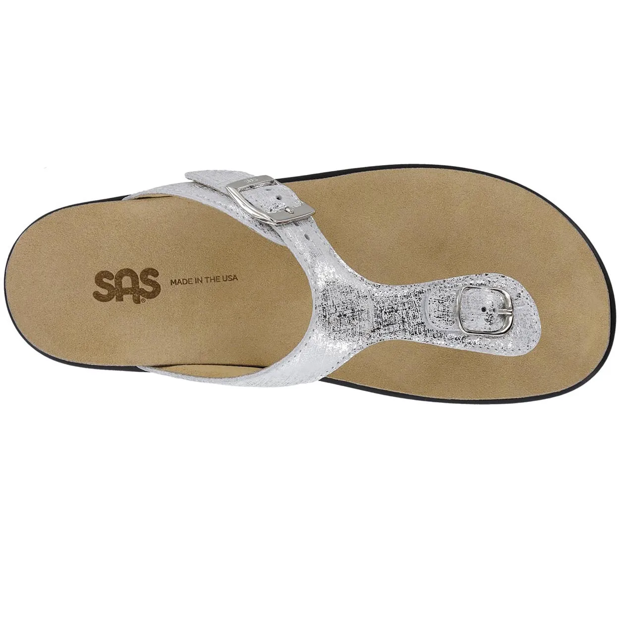 Sanibel - Shiny Silver Travel-Ready Comfort