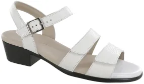 Savanna - White Lizard Comfy Strap Lifted Feel
