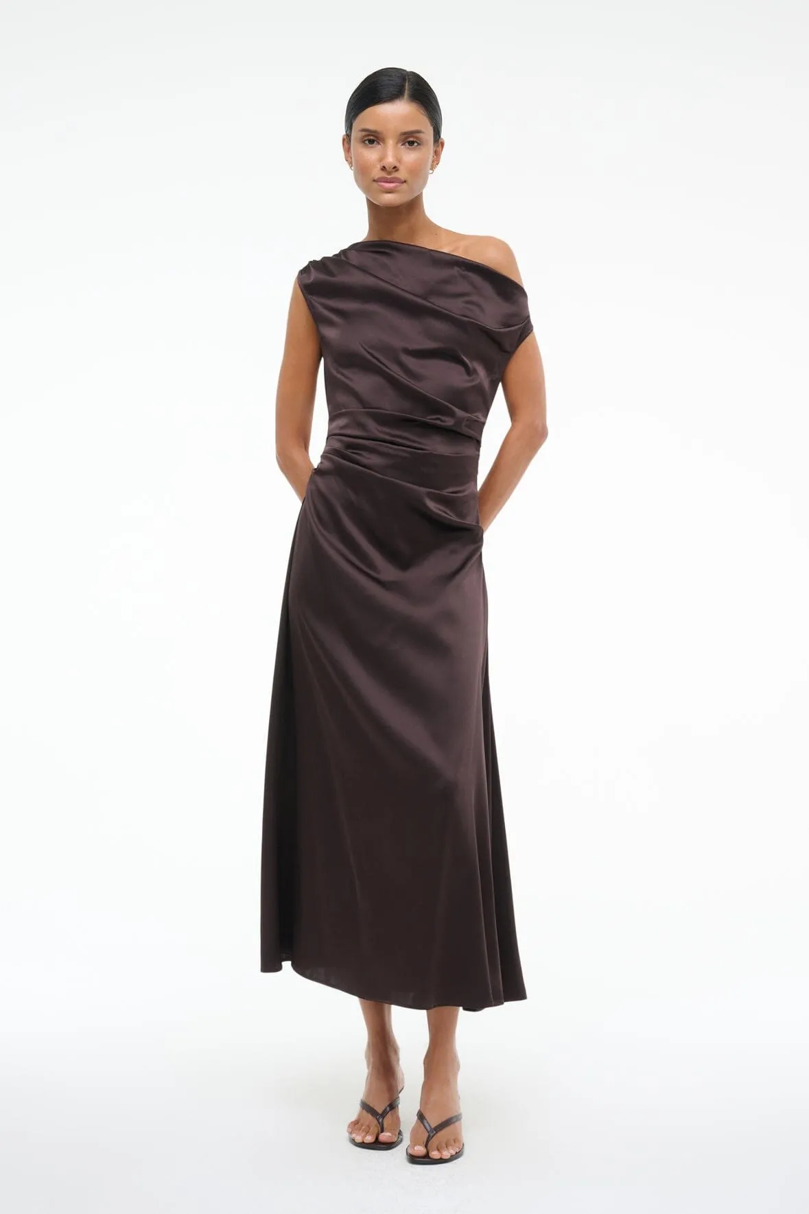 Smart Silhouette PHARE SILK DRESS | EARTH