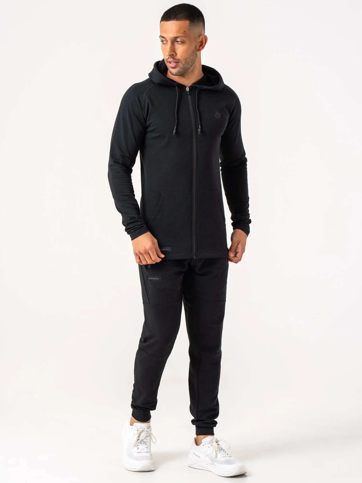 Endurance Zip Up Jacket - Black TearResistantFabric