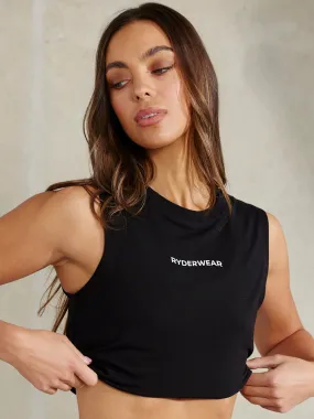 Embody Tank - Black Reflective accents Adjustable Shoulder Straps
