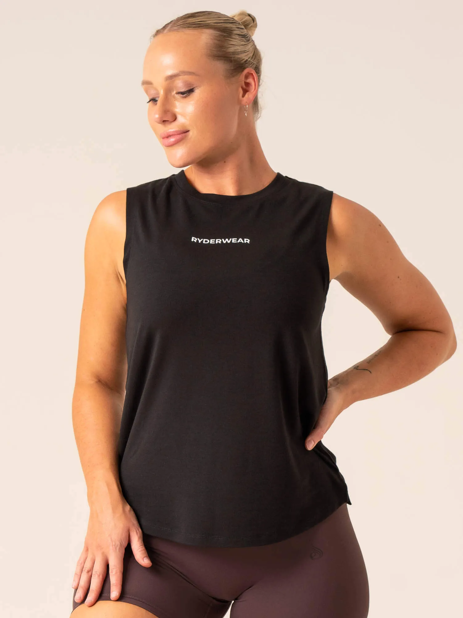 Embody Tank - Black Reinforced Stress Points AbrasionResistant Fabric
