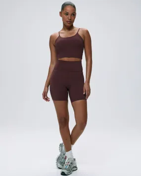 Ultimate Crop Shorts - Burgundy Double Layered Knees Roll Up Cuff Design