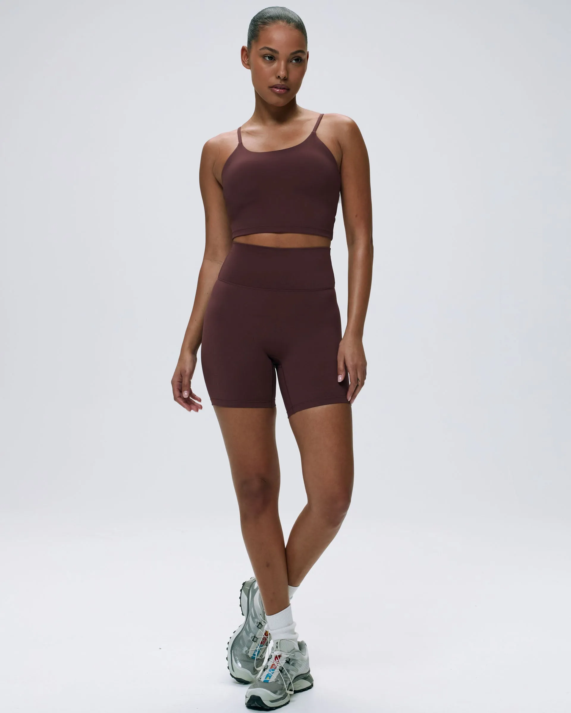 Ultimate Crop Shorts - Burgundy Double Layered Knees Roll Up Cuff Design