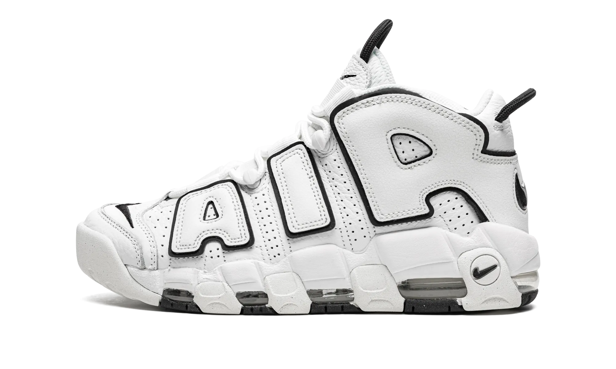 AIR MORE UPTEMPO MNS WMNS "White / Black" Multi Directional Grip High quality craftsmanship