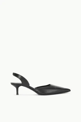 SEBASTIAN SLINGBACK | BLACK Ultra light Shiny Accent