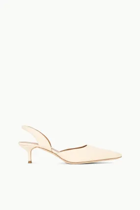 SEBASTIAN SLINGBACK | CREAM Embellished Wedding Shoes Classic White Heels