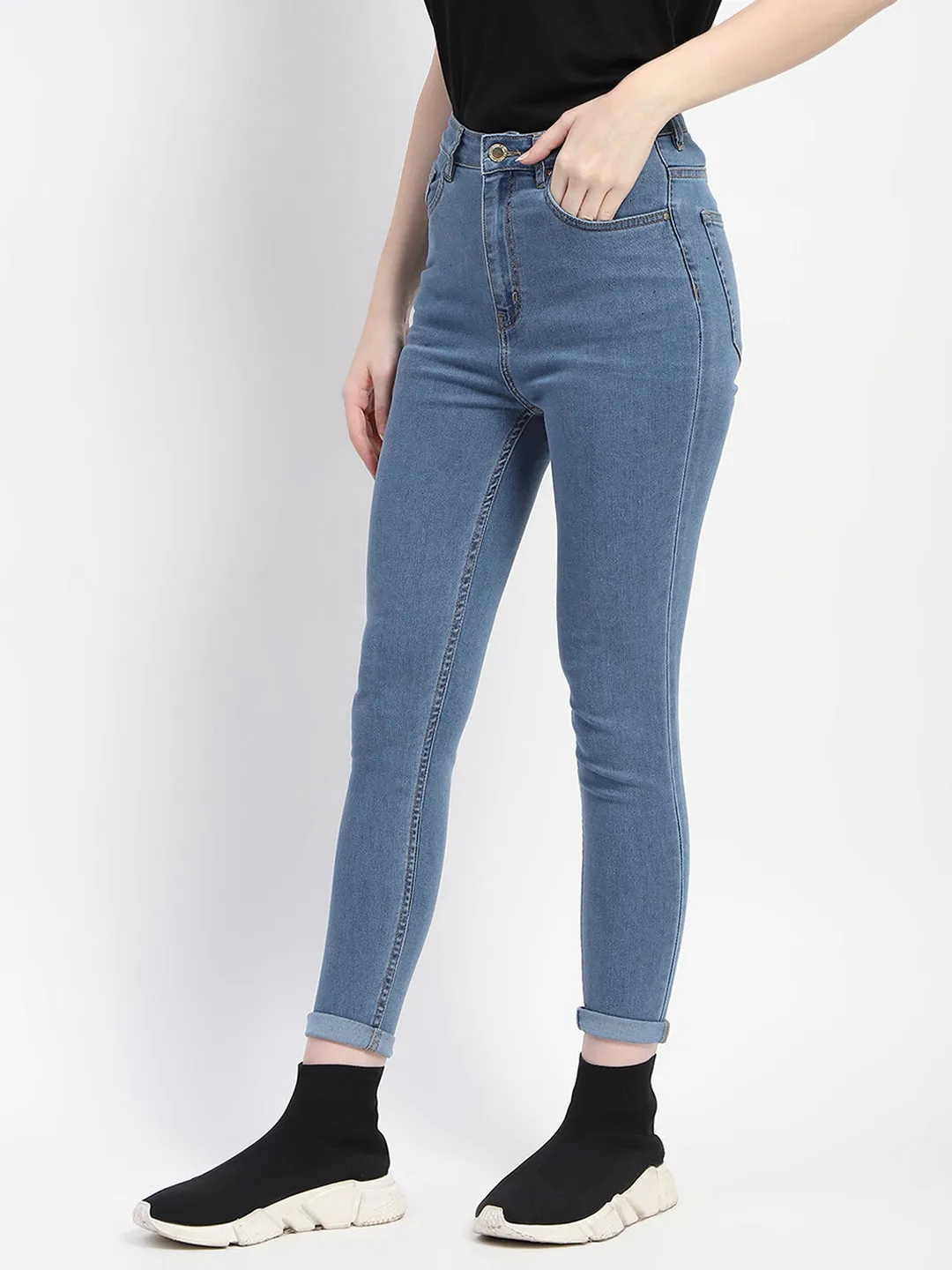 Utility Basic Madame Skinny Fit Light Blue Denim