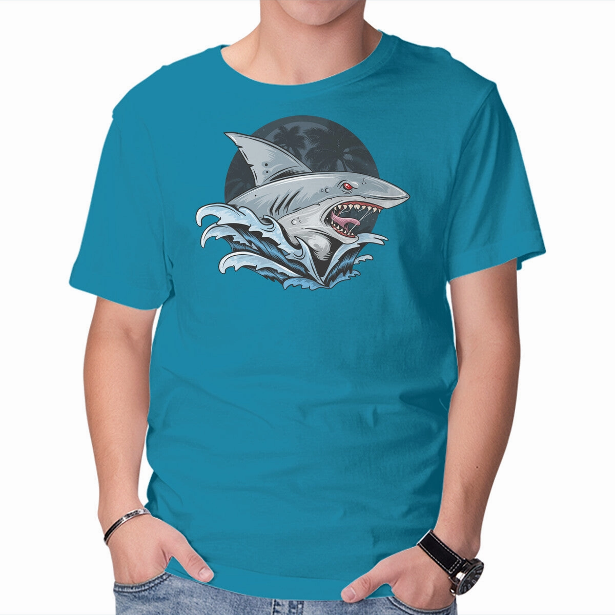 Anti Pilling Treatment Comfortable Fit Wear Shark Rage