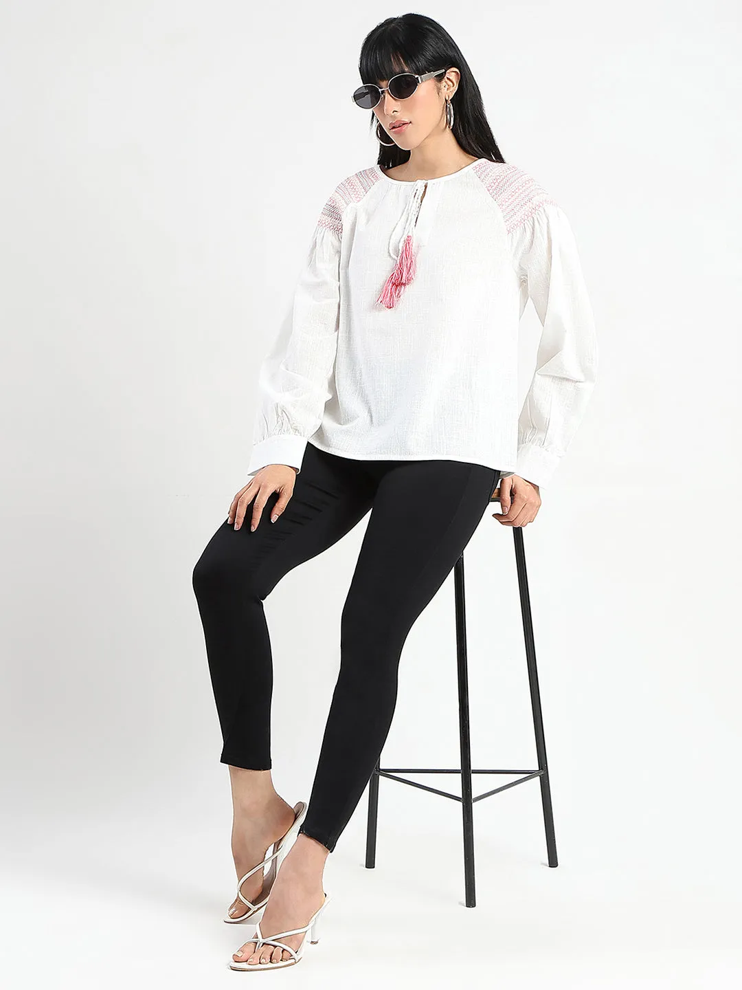 Madame Skinny Fit Black Cotton Blend Jeans General Fit