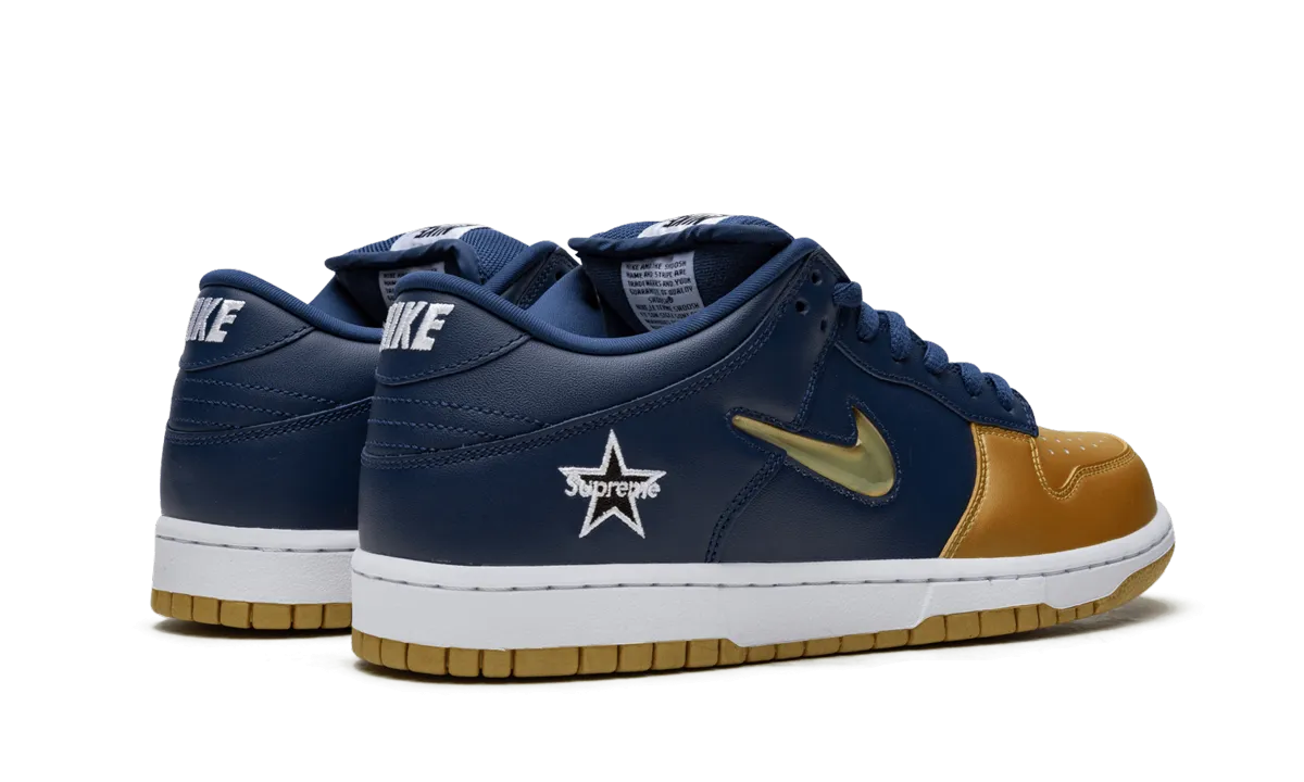 Power Transfer Grip Hyperlock System SB Dunk Low "Supreme - Jewel Swoosh Gold/Navy"