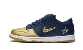 Flexible Shank SB Dunk Low "Supreme - Jewel Swoosh Gold/Navy"