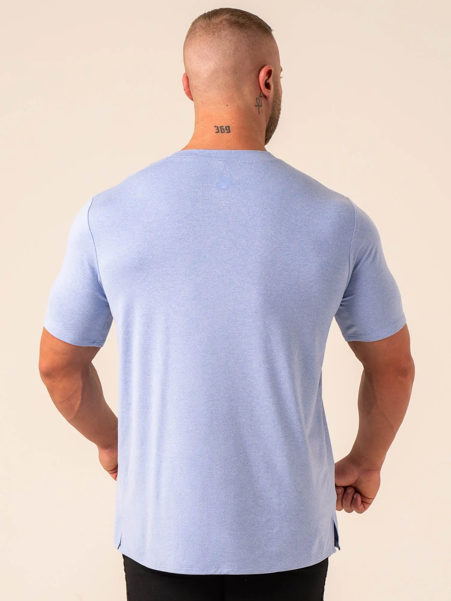 Soft Tech T-Shirt - Blue Marl Adult Wear Summer Wardrobe