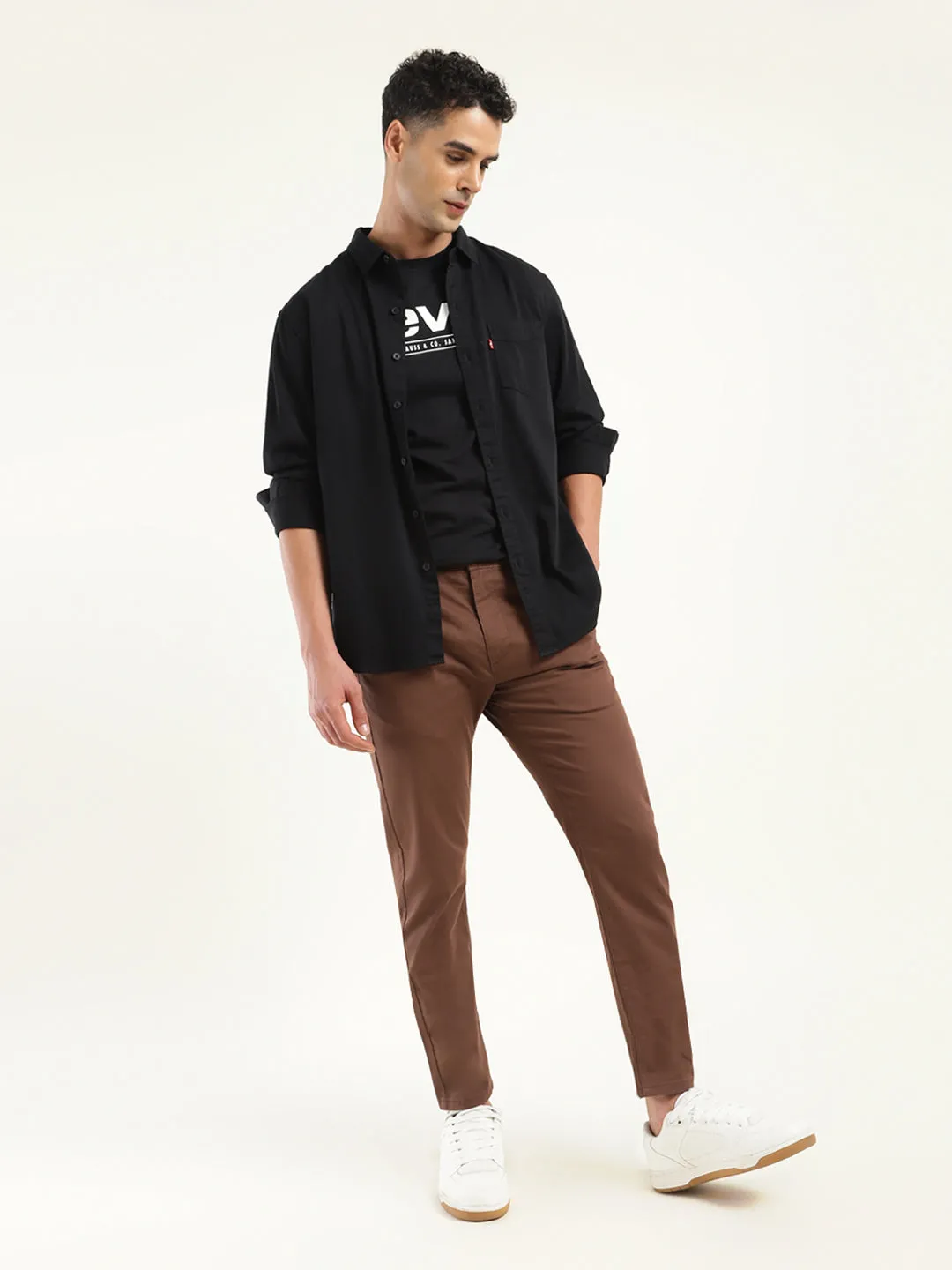 Men's 512 Slim Tapered Fit Brown Chinos Base Layer Quick Pack