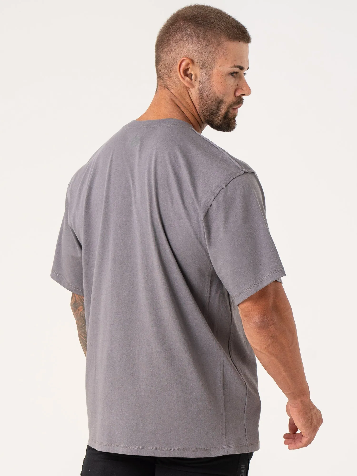 Force Oversized T-Shirt - Charcoal Minimalist Aesthetic Playful Design