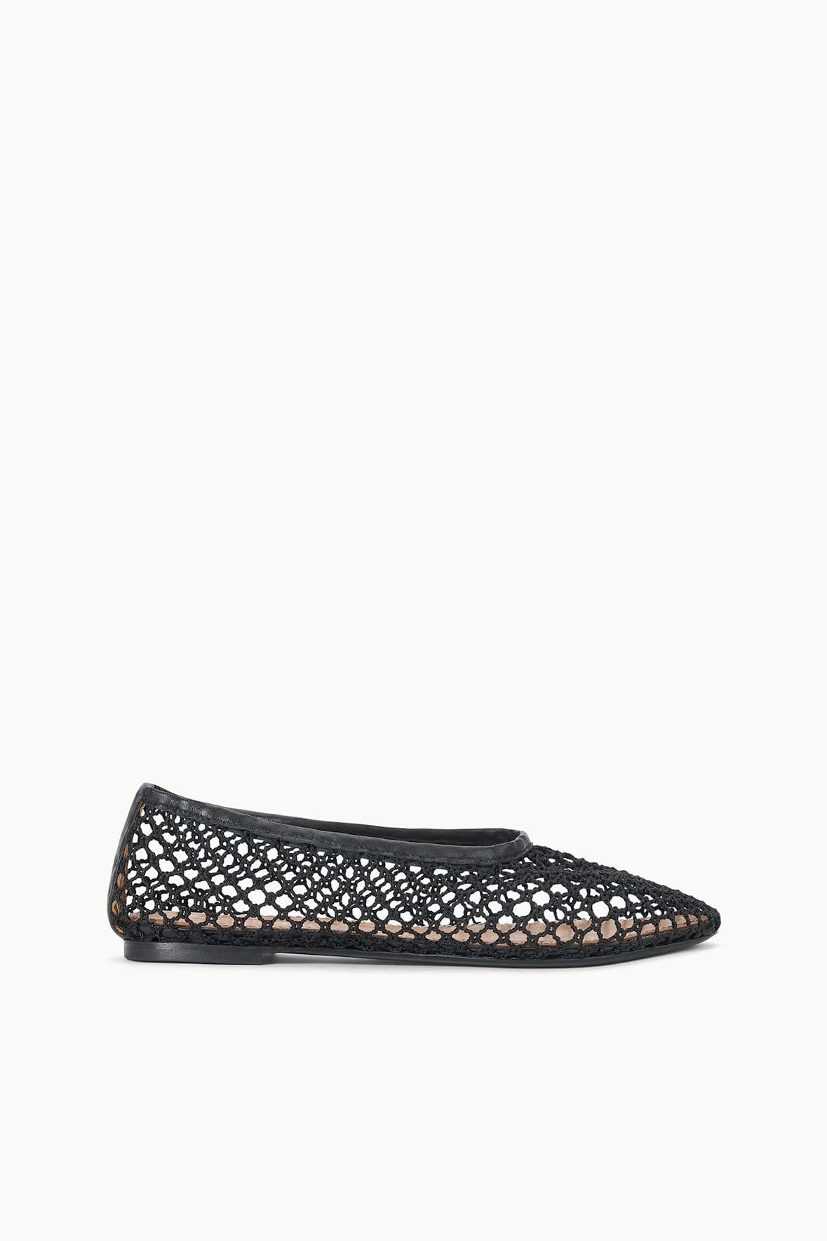 garden party ALBA BALLET FLAT | BLACK NETTING