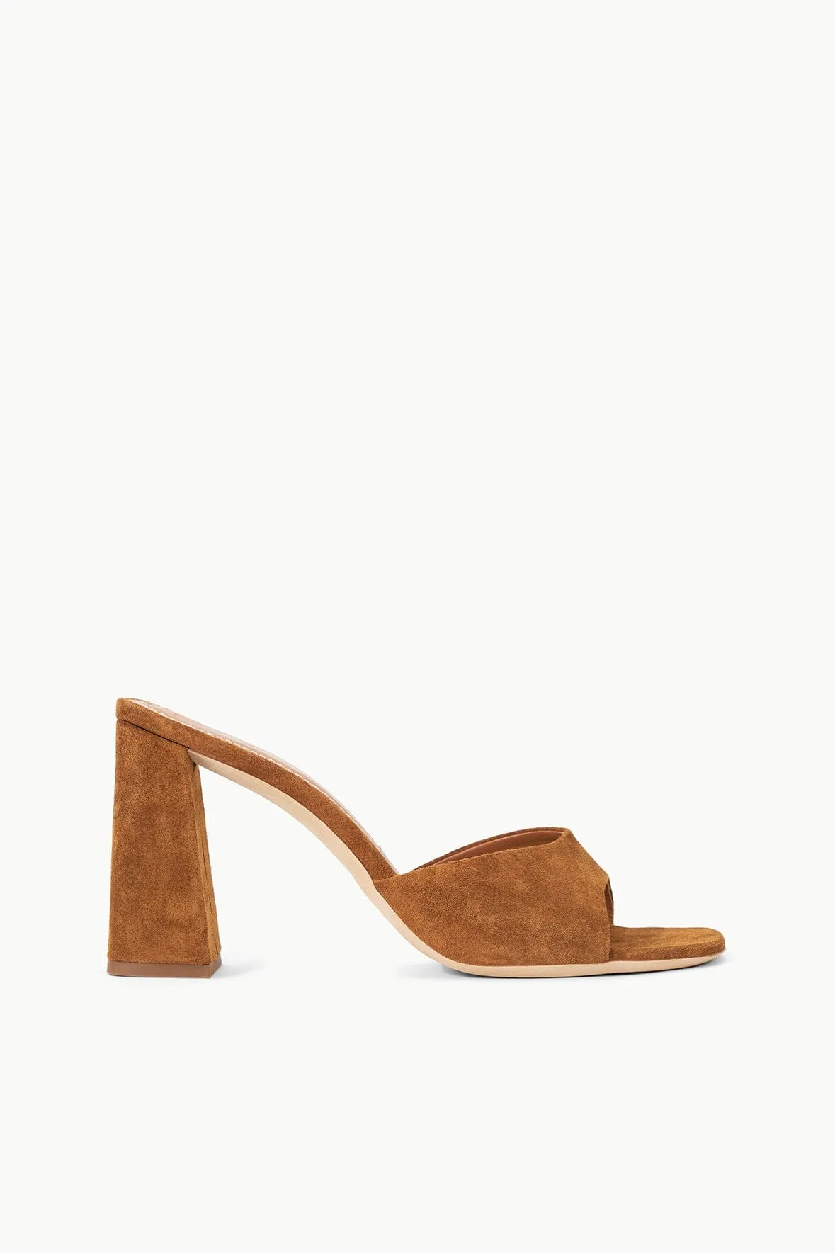 SLOANE HEEL | TAN SUEDE Luxe Leather Heels