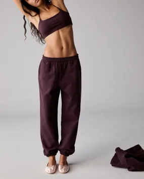 ADA Sweatpants - Dark Cherry Slim Stretch