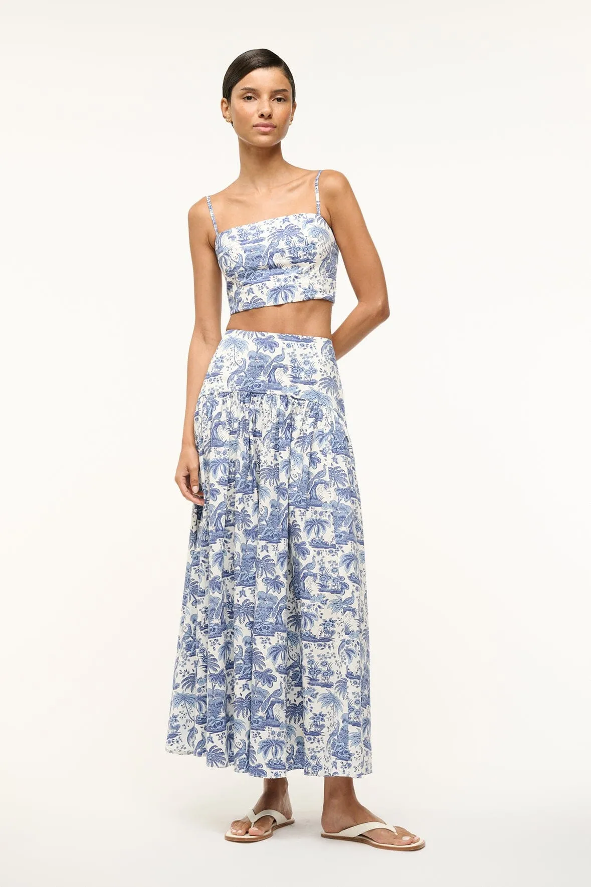 PROCIDA SKIRT | BLUE TOILE Chic Appeal light texture