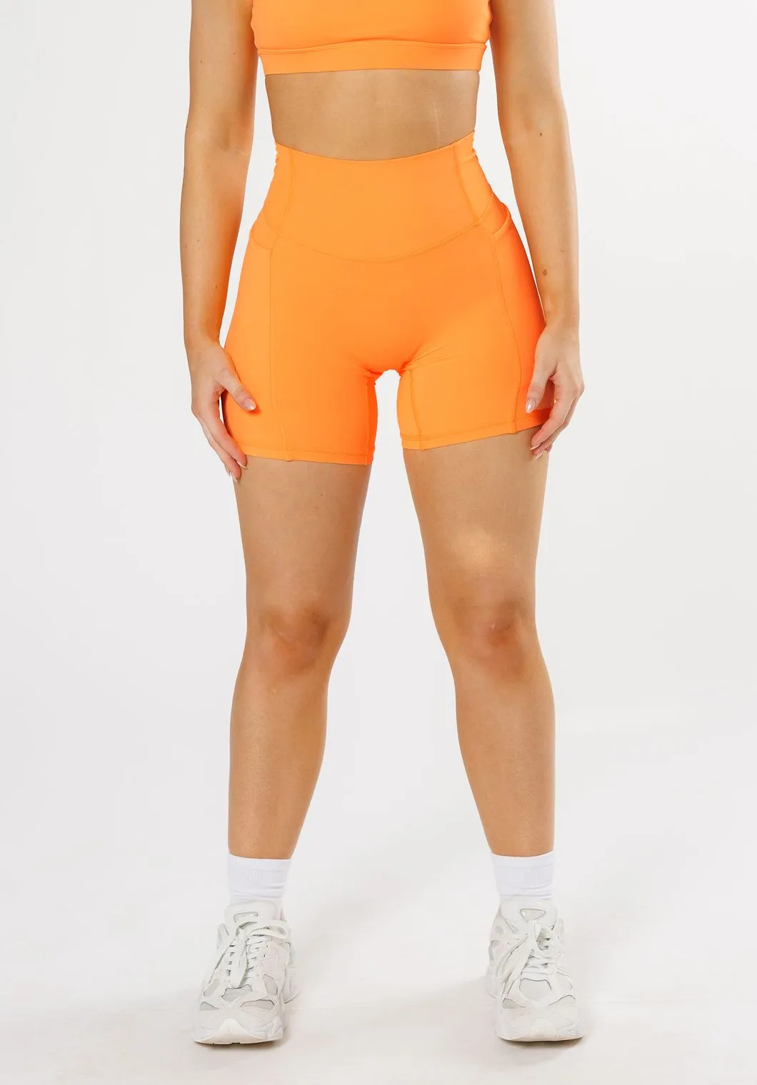All Day Wear Impact Absorbing Padding RecStretch Empower Sculptseam?  Plus Pocket Short 6?? Apricot