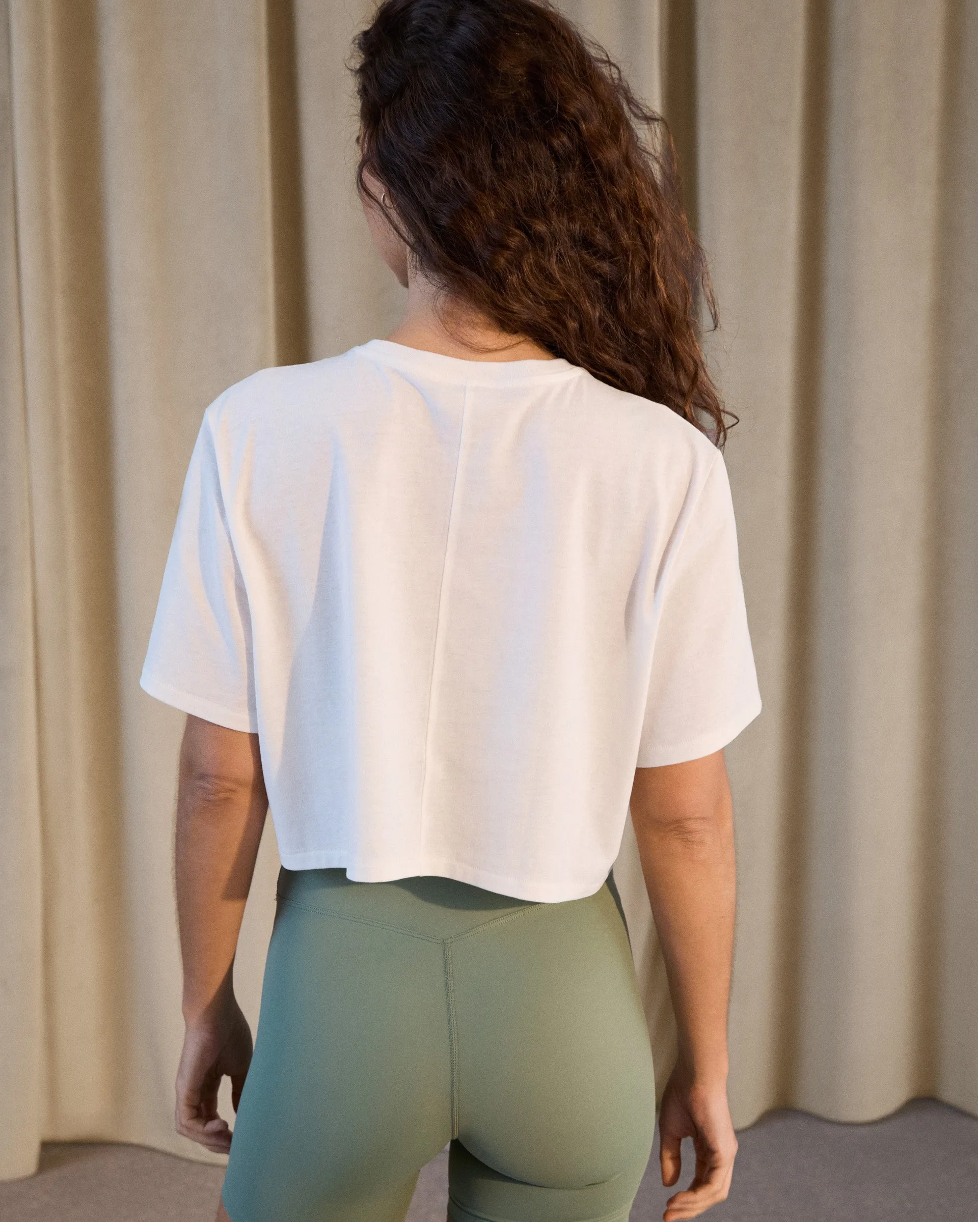 Comfy Fit Layer Essential Batwing T-Shirt - White