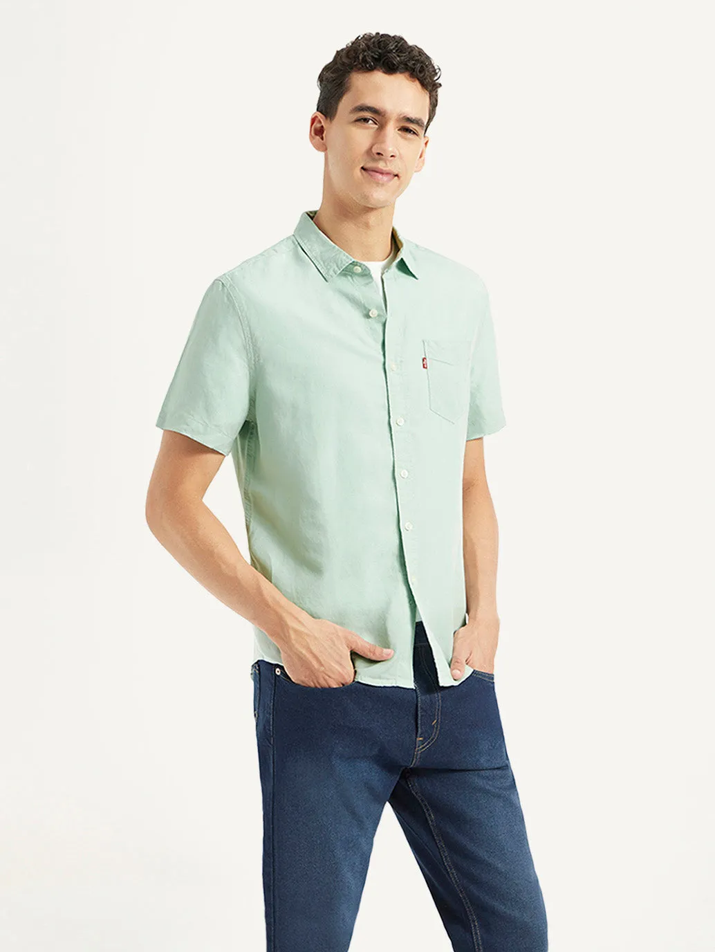 Men's Solid Slim Fit Linen Shirt Graduation Ceremony garden party