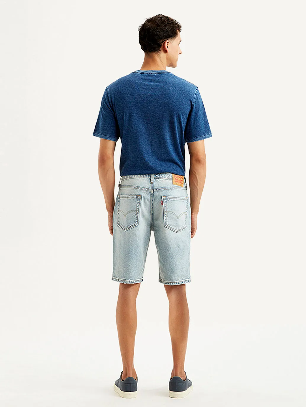 education industry Men's Light Blue Tapered Shorts