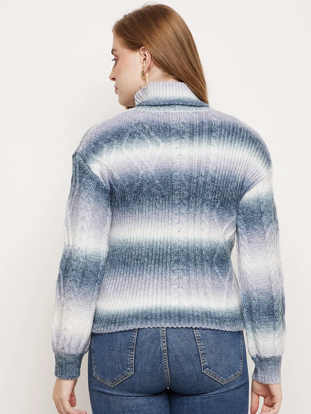 Madame Off-White Jacquared Sweater Knit Fit