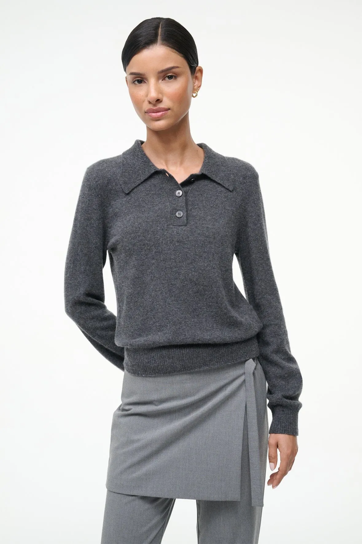 GEMMA CASHMERE SWEATER | CHARCOAL Everyday Fit