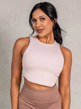 Relaxed Sweatshirt Stride Rib Tank - Biscotti