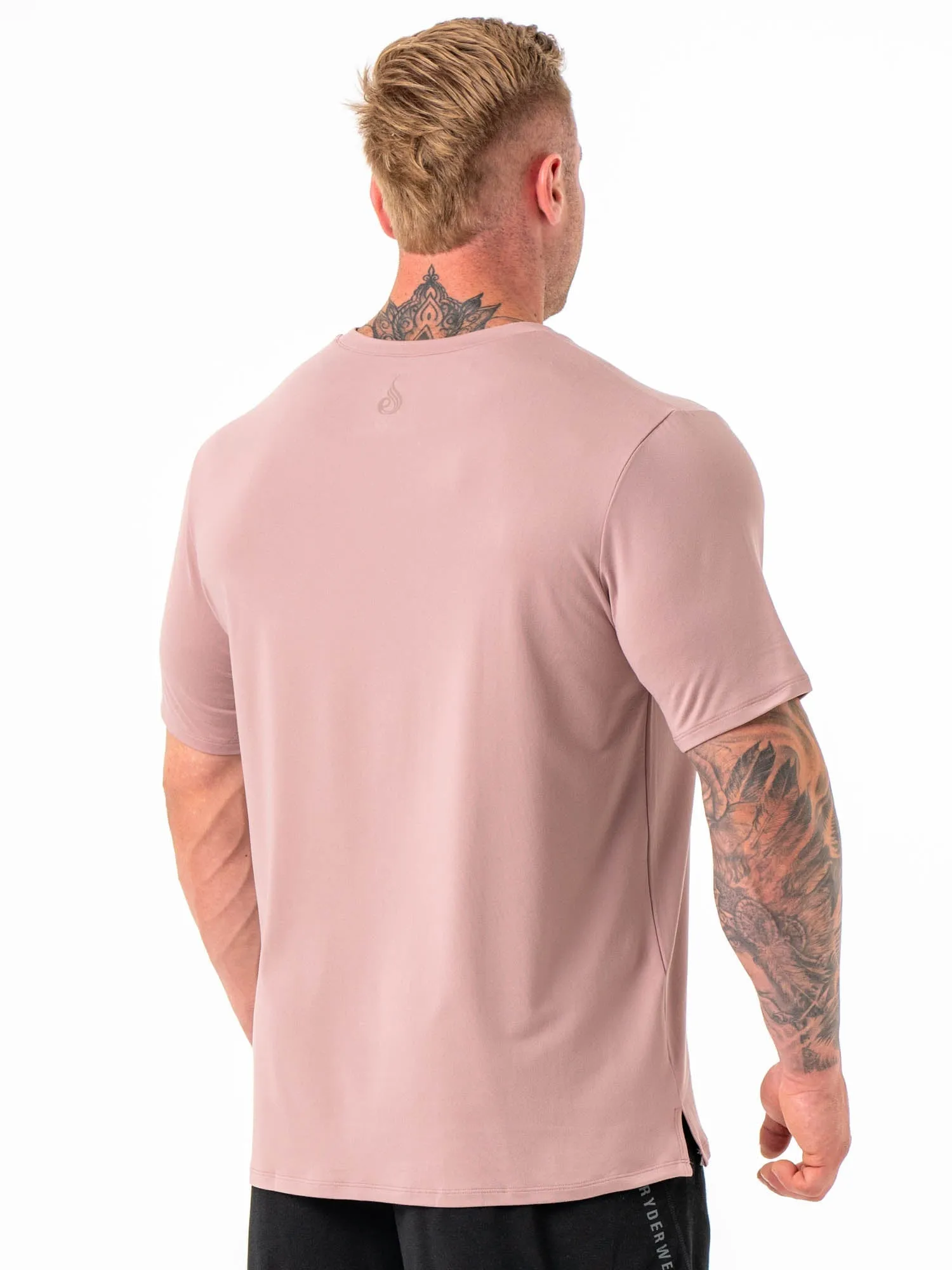 Sleek Performance Fit Natural Fiber Blend Soft Tech Regular T-Shirt - Cinder
