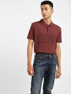 Breathable Underarm Gusset Men's Solid Polo T-shirt