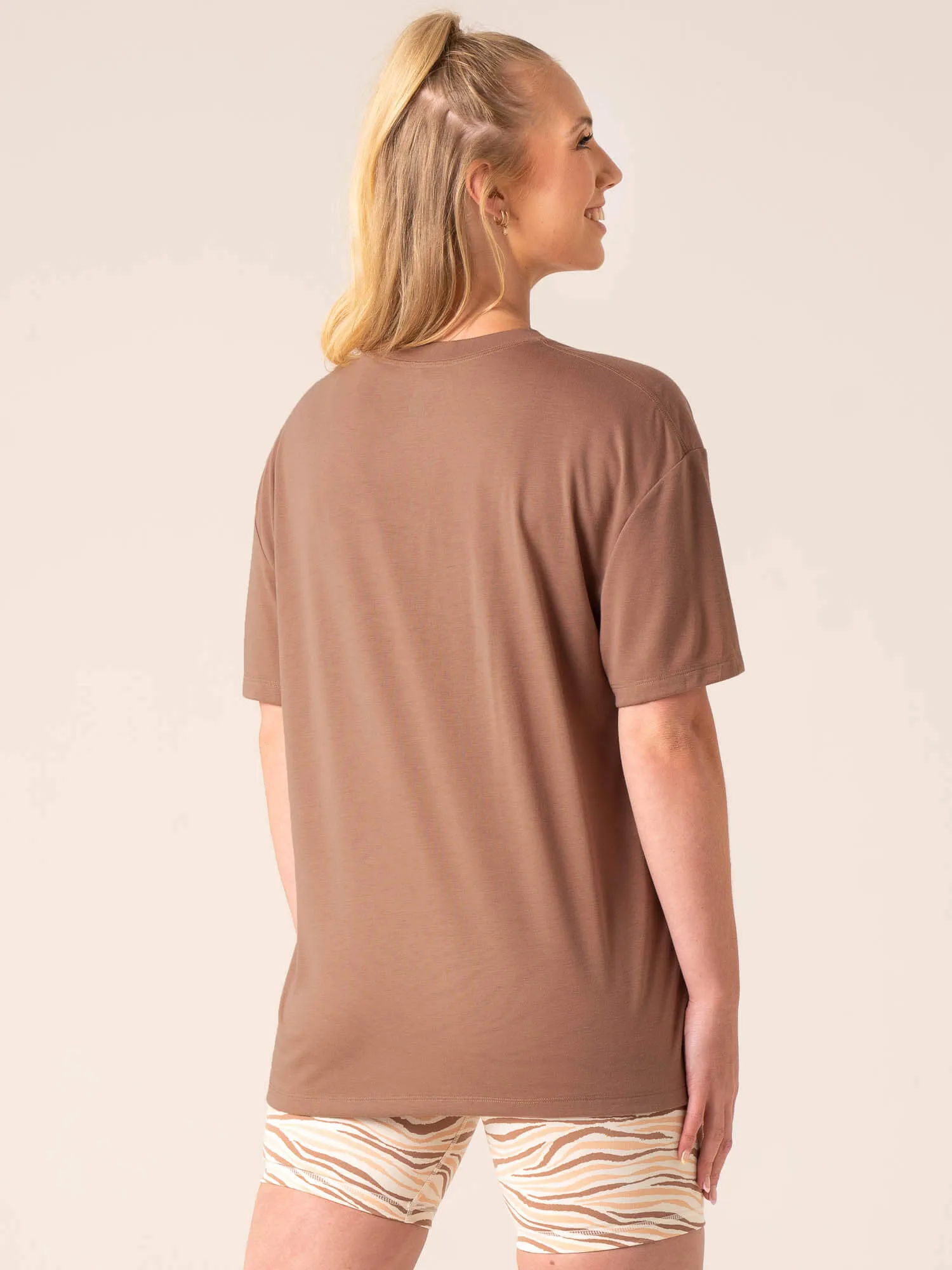 Unstoppable Oversized T-Shirt - Mocha Comfortable fit Premium Comfort
