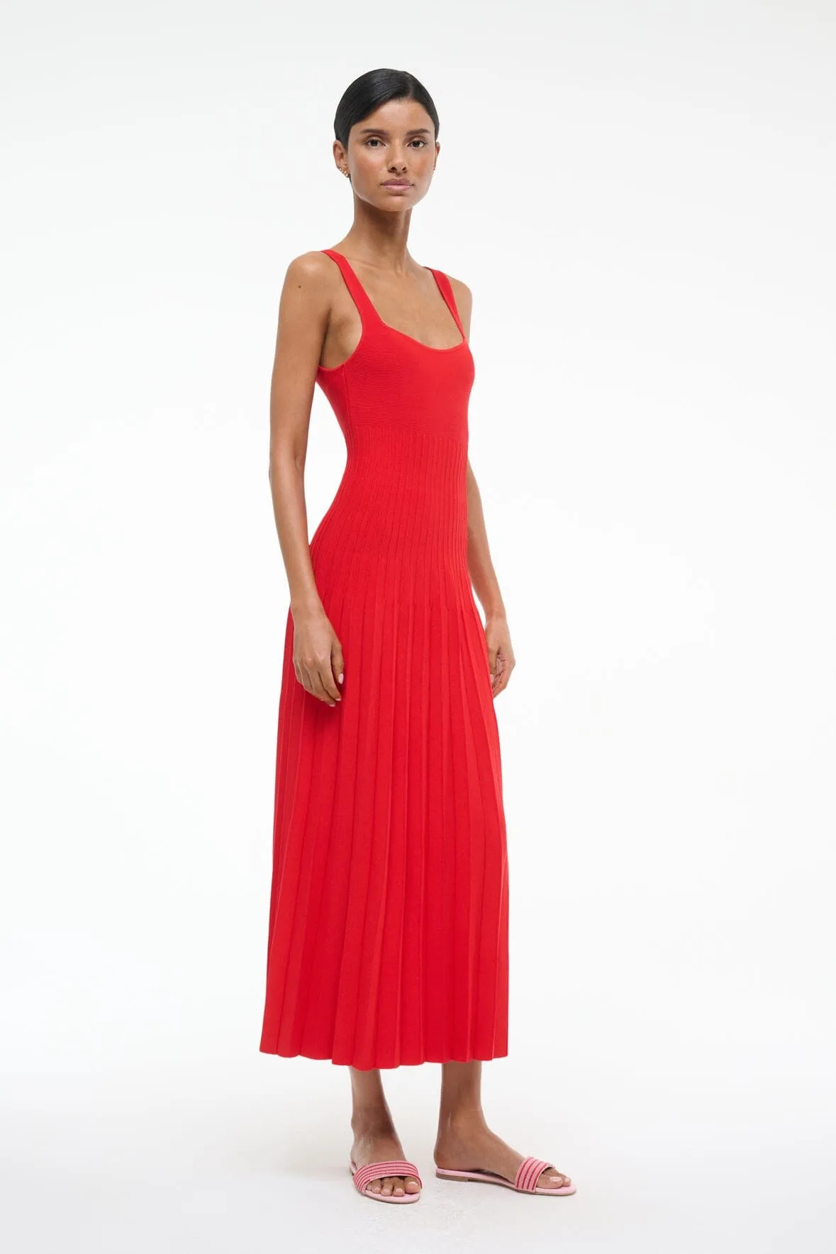 ELLISON DRESS | RED ROSE Classic Waistband