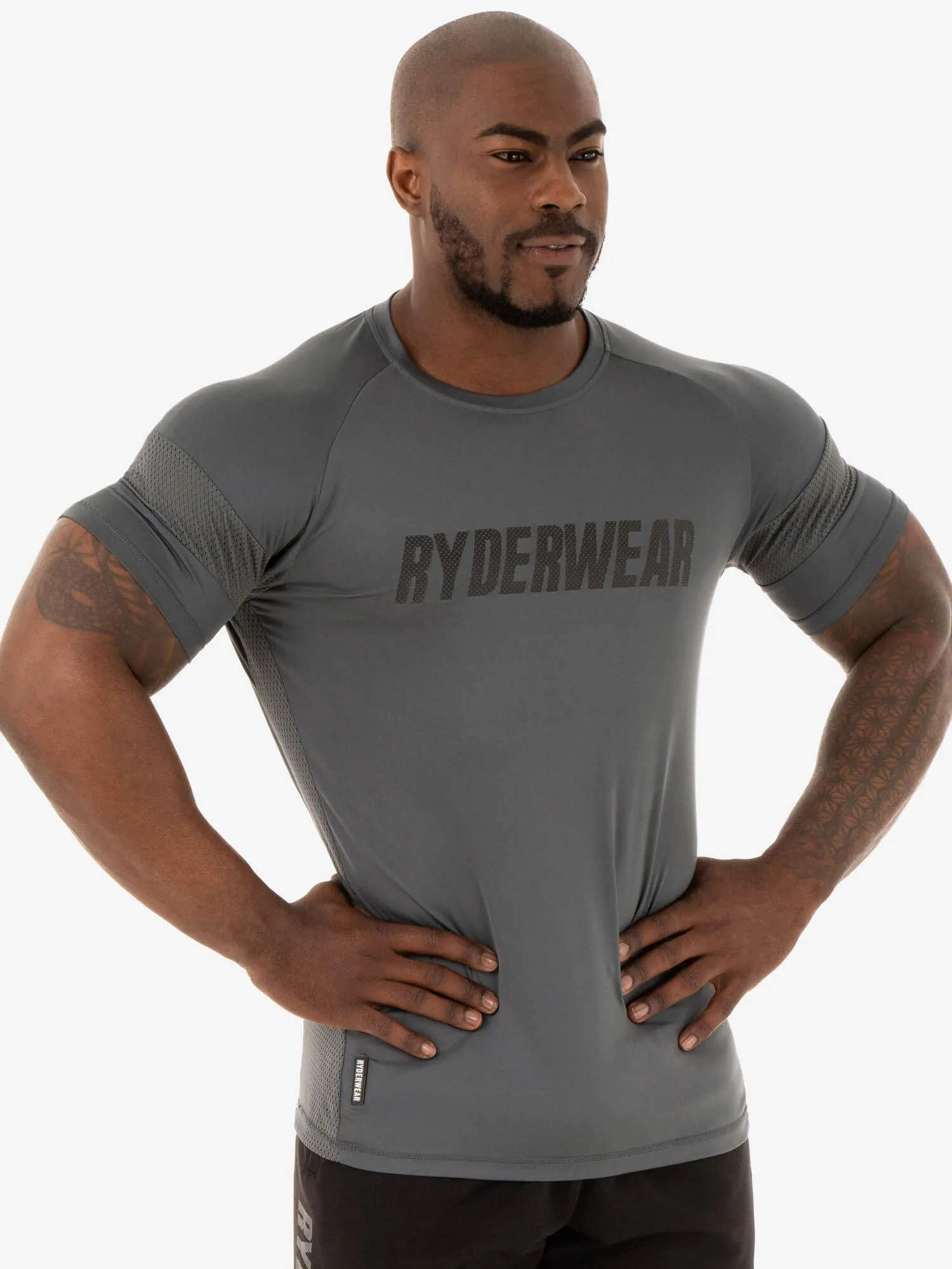 MultipurposeUse Flex Mesh T-Shirt - Charcoal