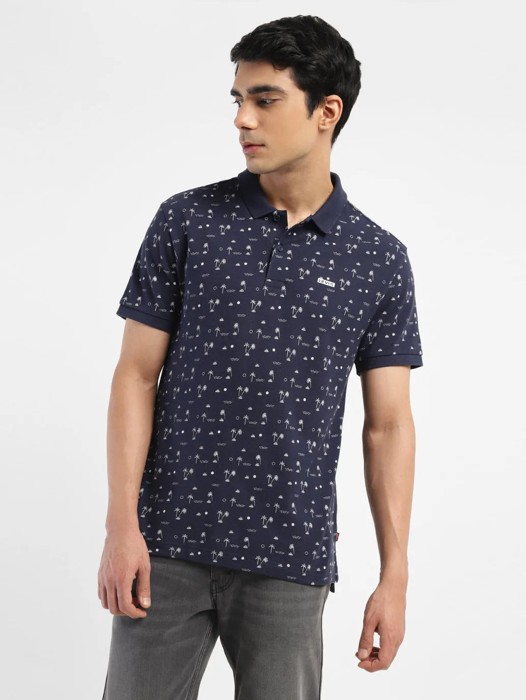 Fit Comfort Chill Comfort Men's All Over Printed Polo T-shirt
