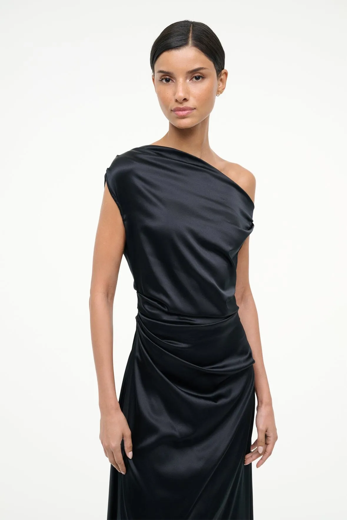 PHARE SILK DRESS | BLACK Beach Walk Relax Style