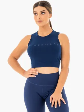 Motion Crop Top - Navy MinimalistCut