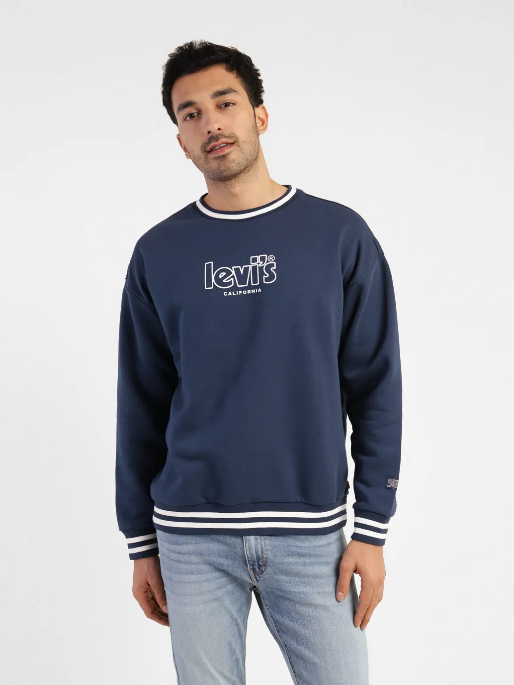 Casual Wear easy to pair Men's Brand Logo Crew Neck Sweatshirt