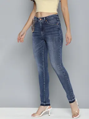 Women's Blue Revel Shaping Skinny Fit High Rise Jeans Seasonless wear Tailored Cut
