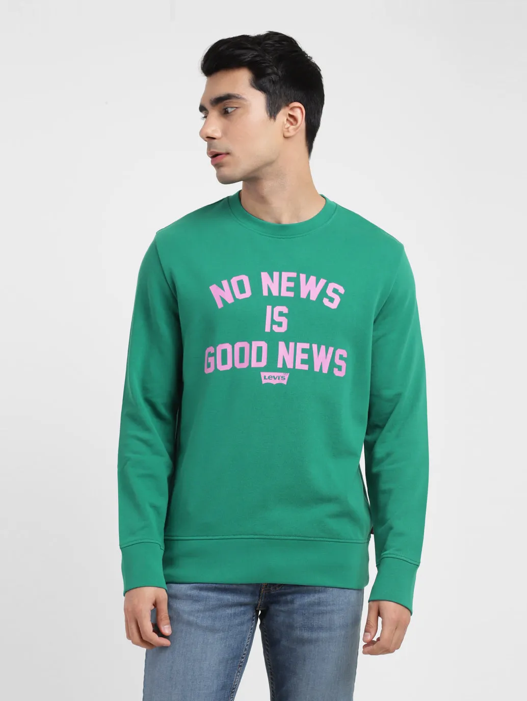 Men's Typography Crew Neck Sweatshirt product value for money sporty wear