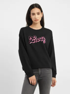Women's Brand Logo Crew Neck Sweatshirt Limited Edition