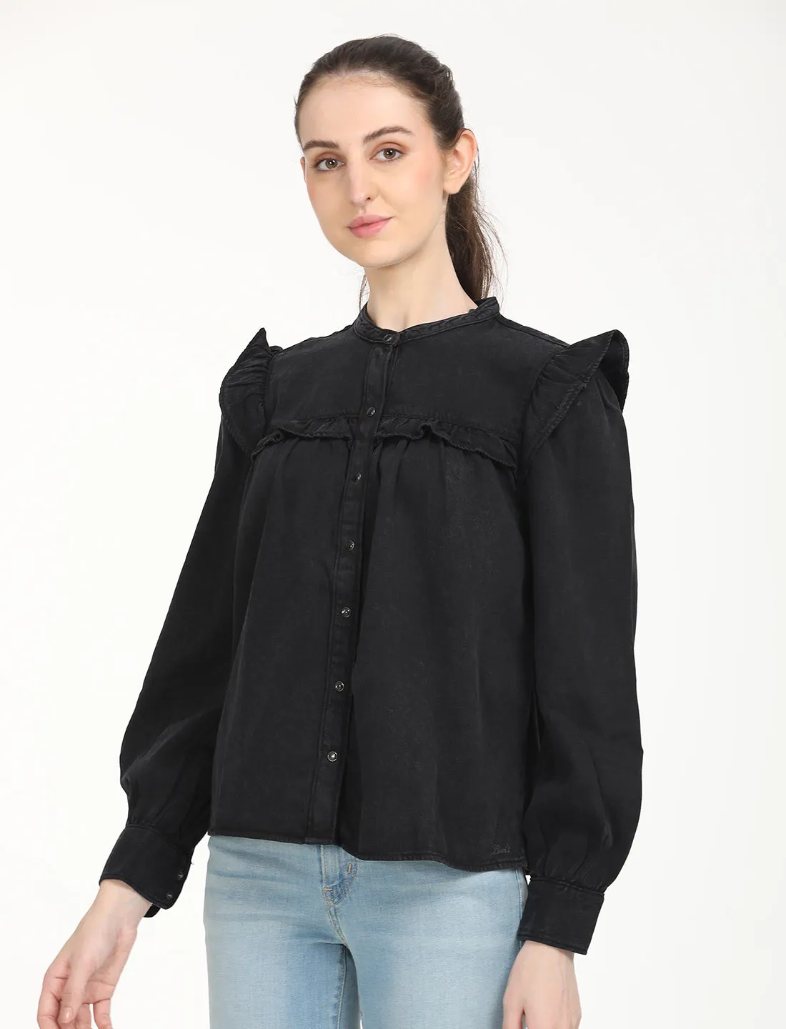 Women's Solid Oversized Shirt Sustainable Manufacturing Process Unisex wear
