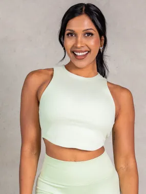 Non Irritating Label Stride Rib Tank - Matcha