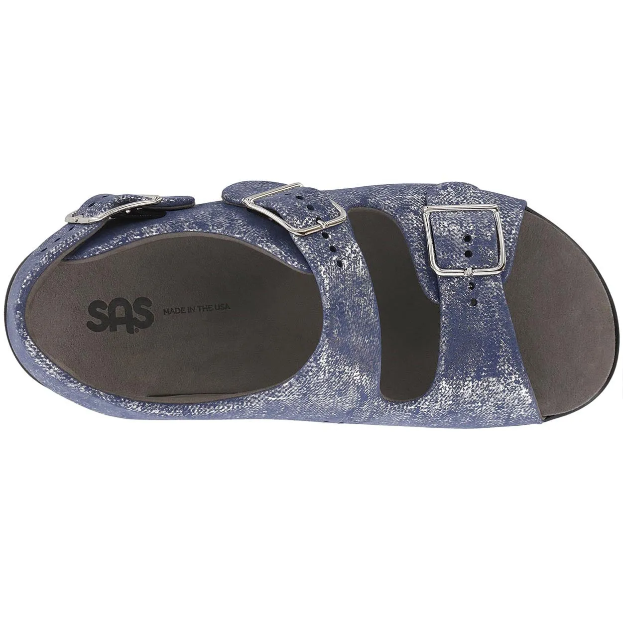 Relaxed - Silver Blue Casual Mule Style