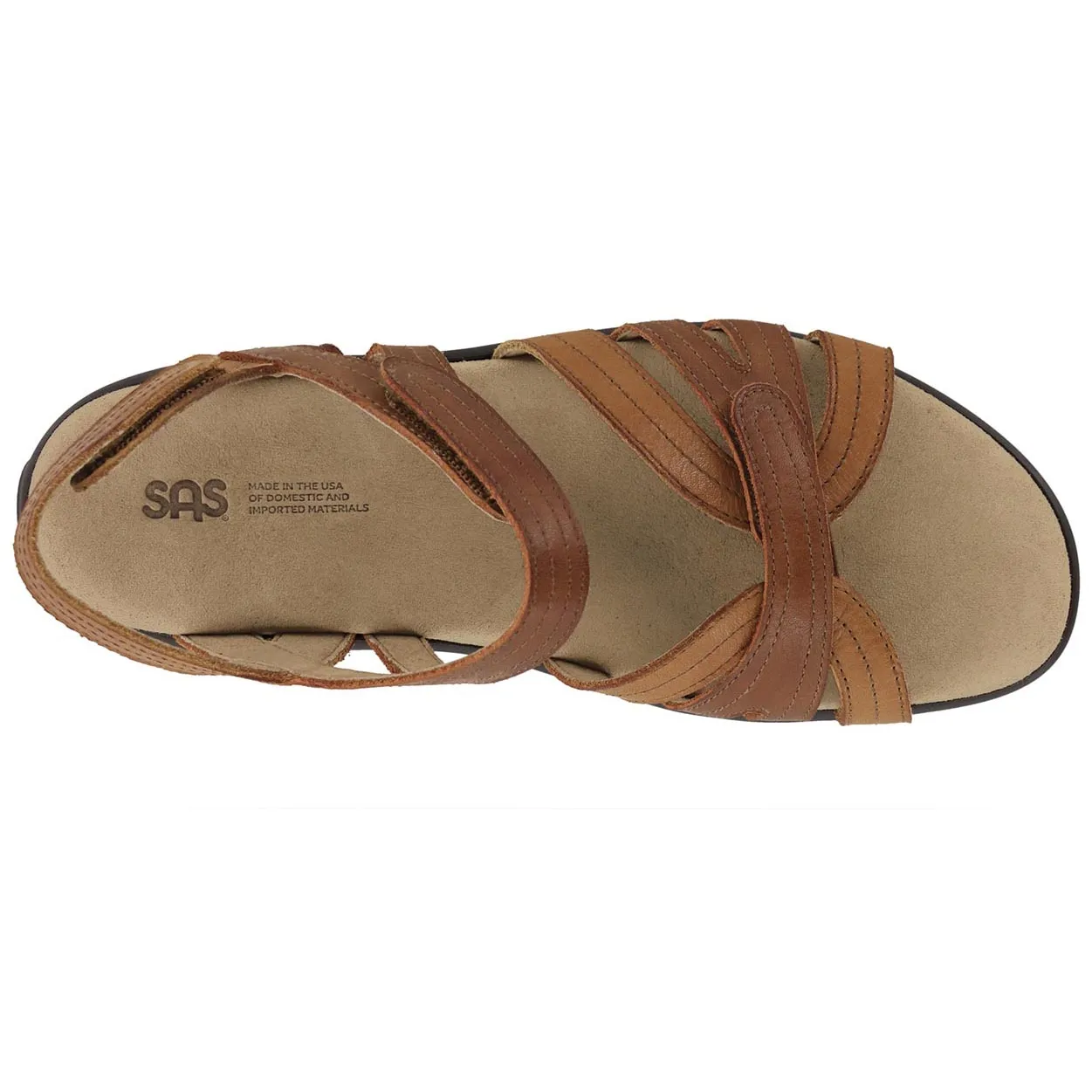 Pier - Sepia Flexible Travel Sandals Smooth Surface