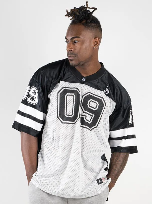 Mens Varsity Jersey - Black/Grey Trendy Look